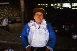 Corn woman, Lake Llanganuco, Huaraz, Peru